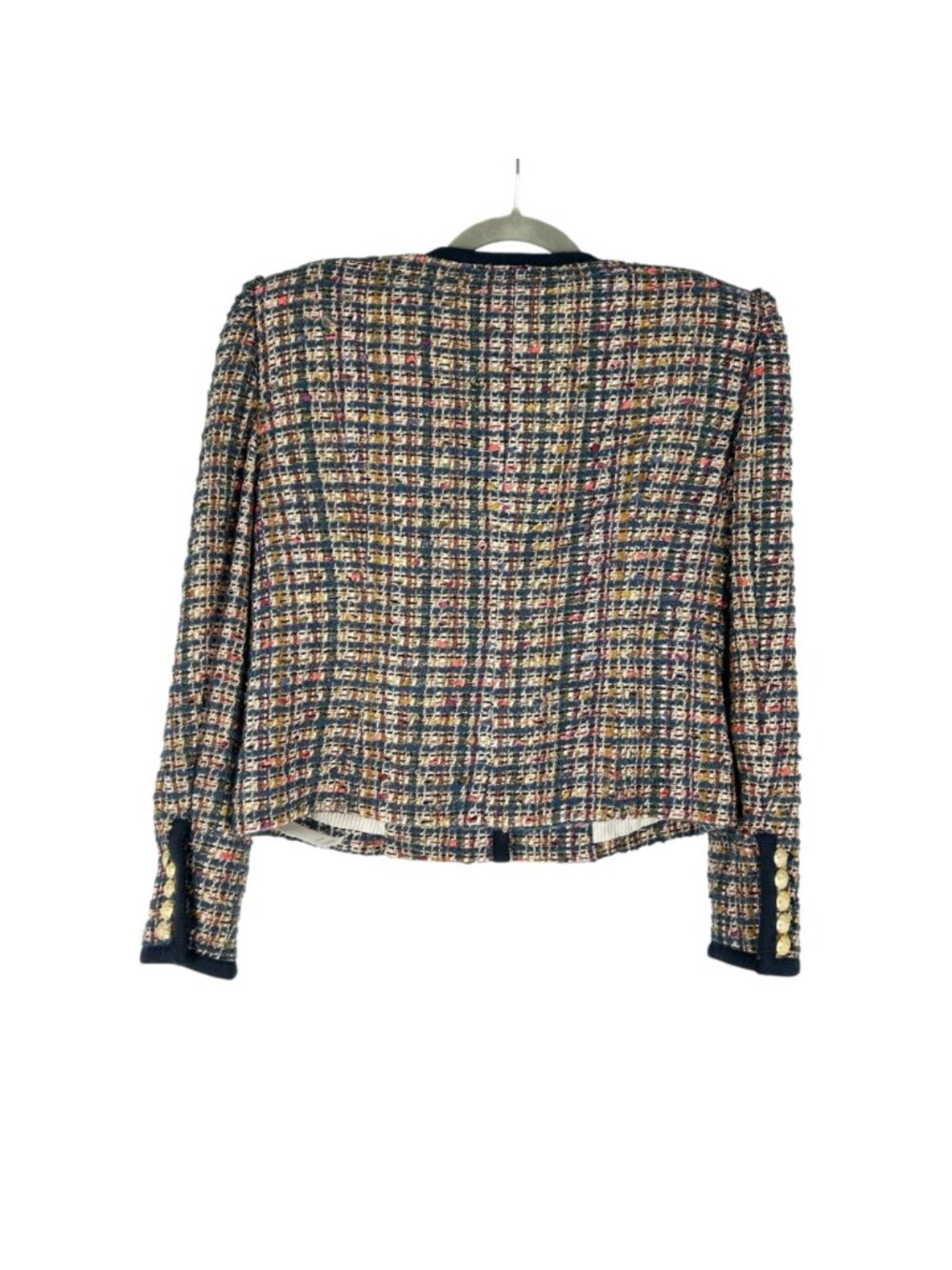 NWT Veronica Beard Lars Jacket in Camel/Blue Multi - Picture 3 of 13